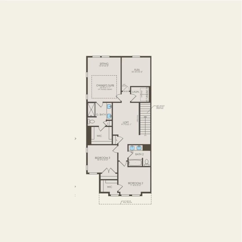 Second Floor 3 br / 2.5 ba