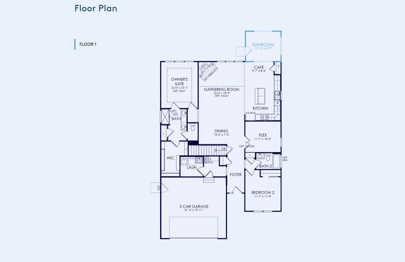 Bayport Floor Plan, Quick Move-In Home, Floor 1
