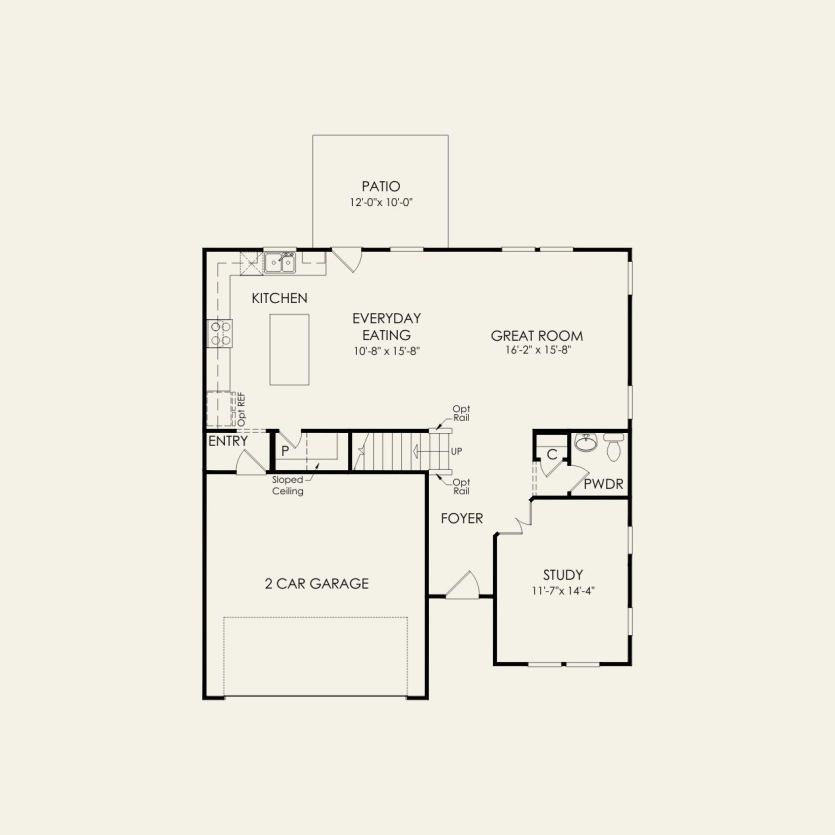 First Floor 3 br / 2 ba