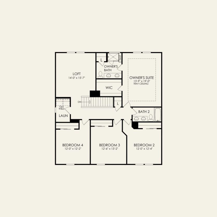 Second Floor 4 br / 2 ba
