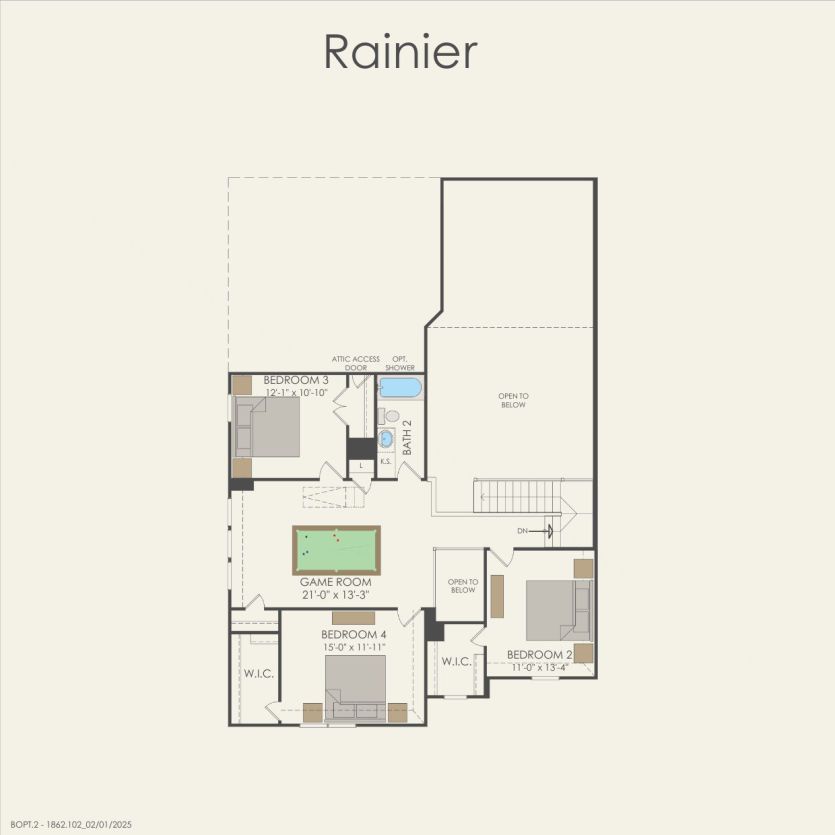 Second Floor 4 br / 2.5 ba