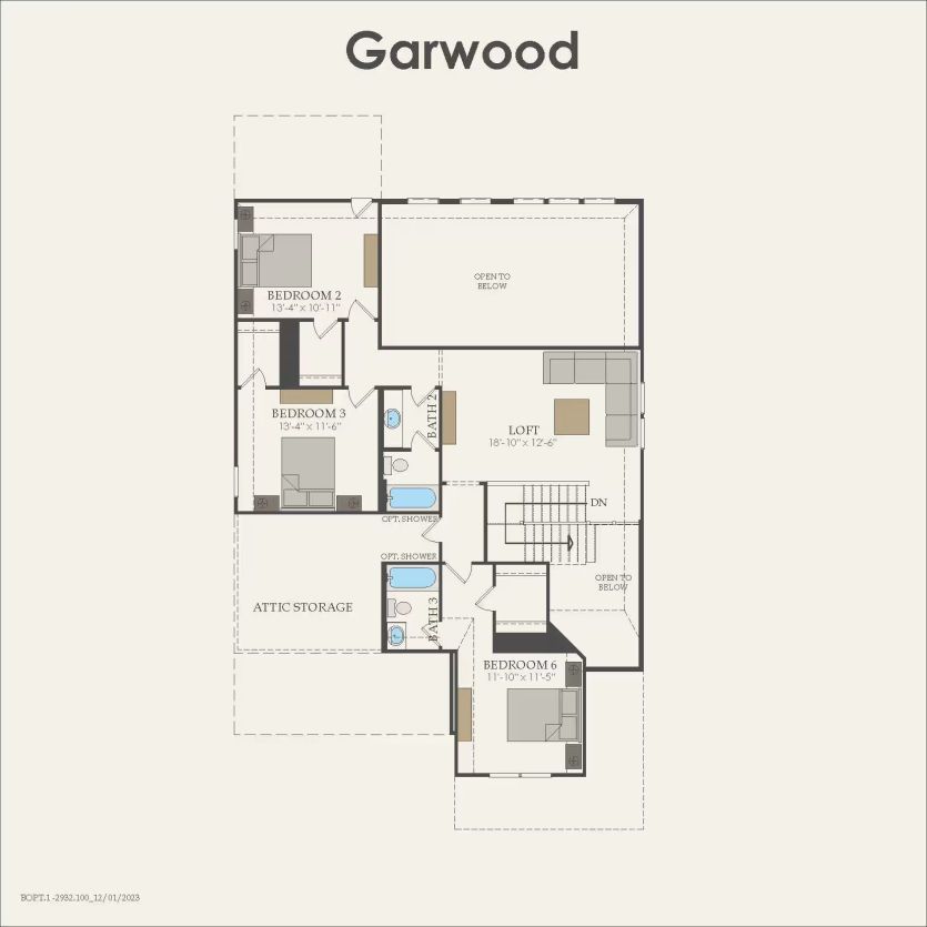 Second Floor 4 br / 3.5 ba