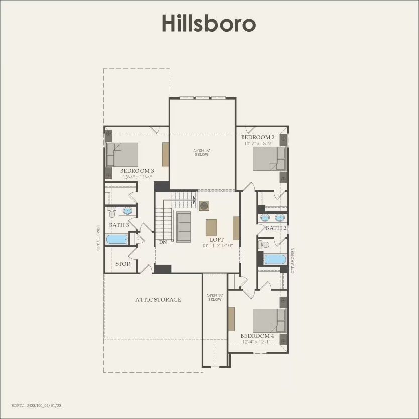 Second Floor 4 br / 3.5 ba