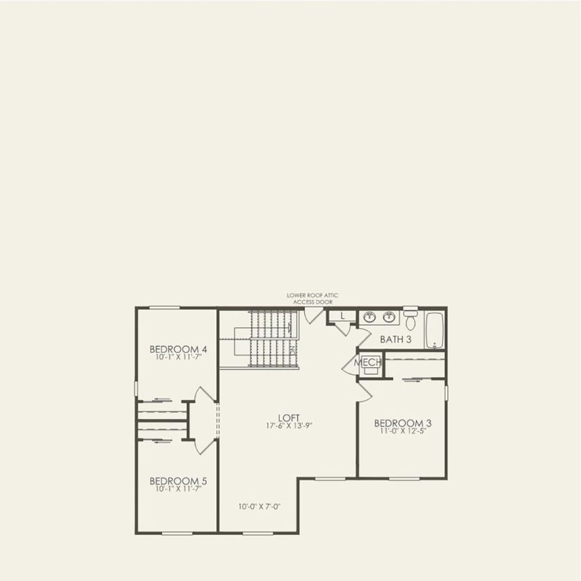 Second Floor 5 br / 3 ba