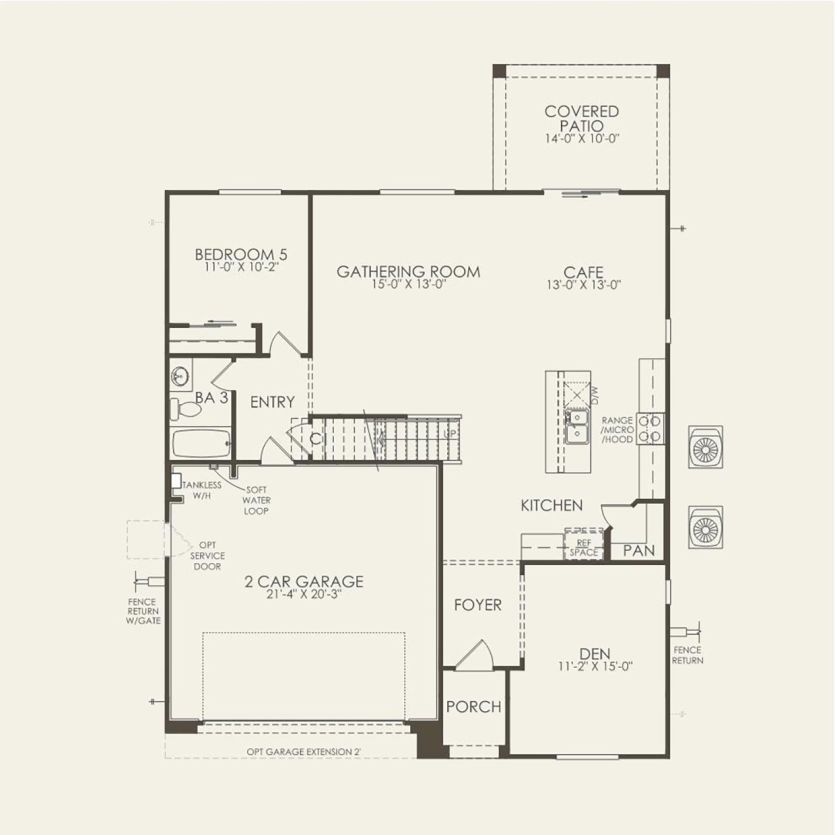 First Floor 5 br / 3 ba