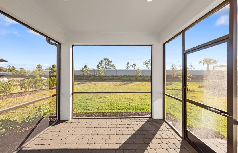 Screened-in covered lanai