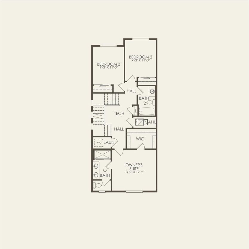 Second Floor 3 br / 2.5 ba
