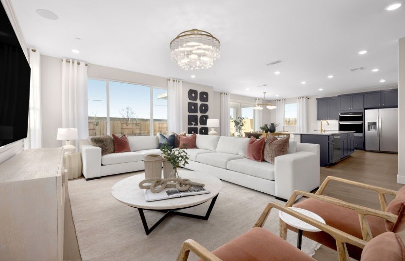Modern open main living space