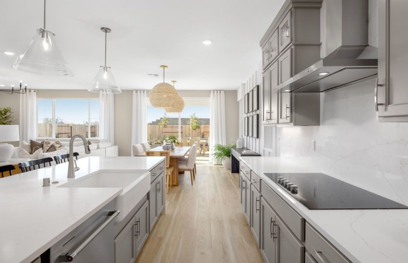 Kitchen open to main dining area