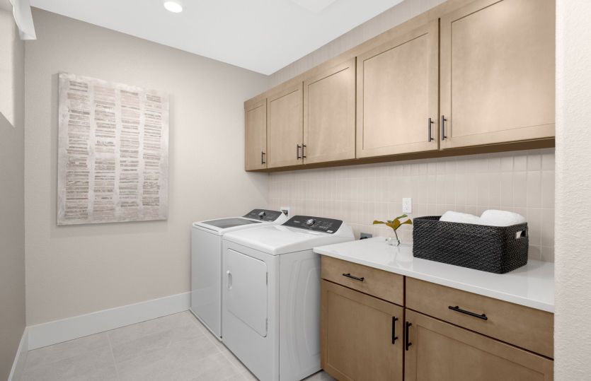 Laundry room with ample storage