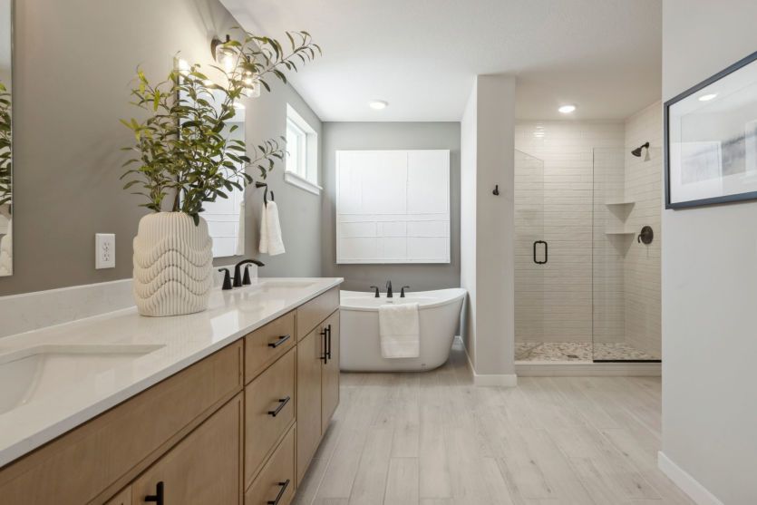 A spacious Primary Bath Suite that redefines comfort and style.