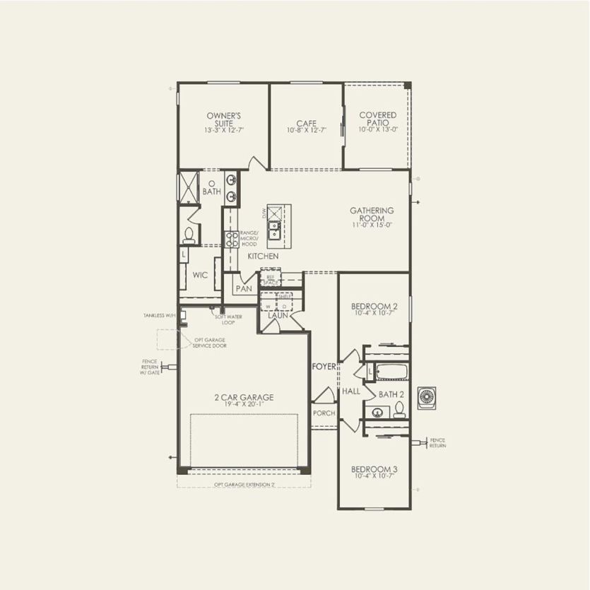 First Floor 3 br / 2 ba