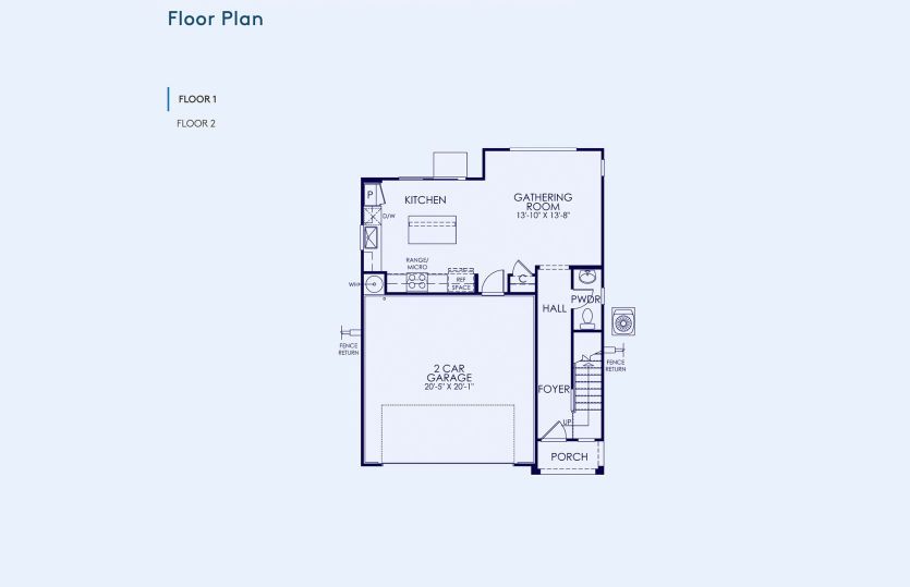 Plan 1 Floor Plan, Quick Move-In Home, Floor 1