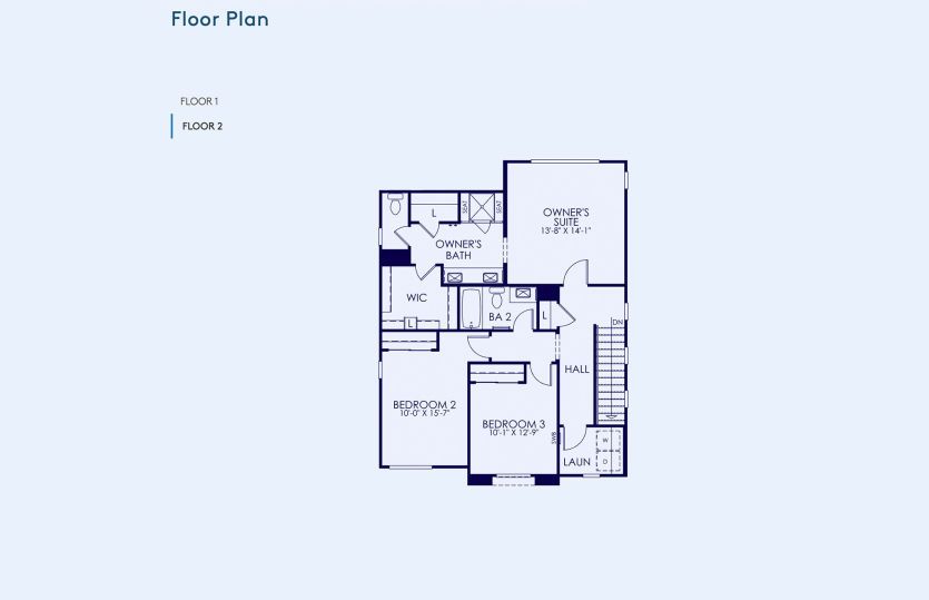 Plan 1 Floor Plan, Quick Move-In Home, Floor 2
