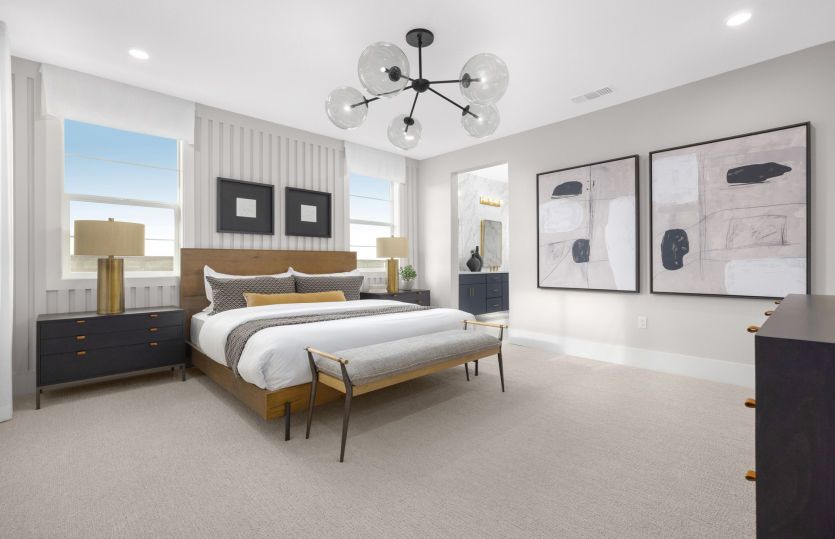 Spacious primary suite