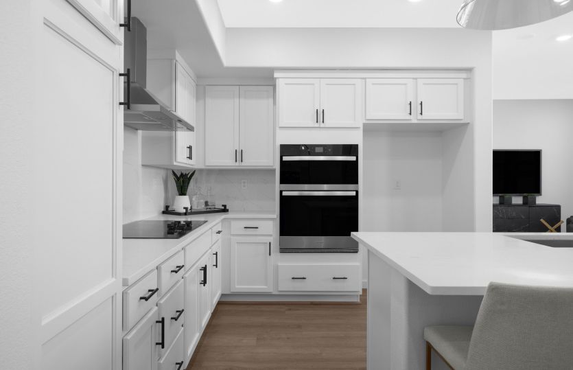 Kitchen with chef's appliance package