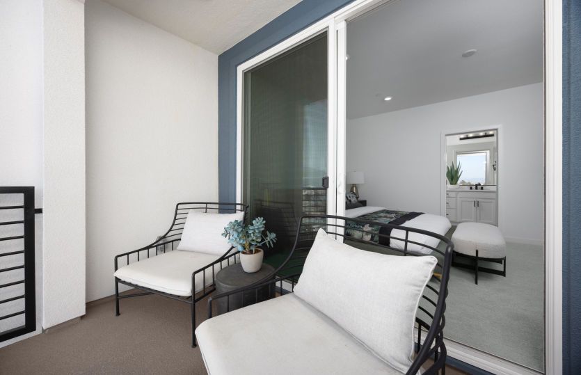 Private primary suite deck