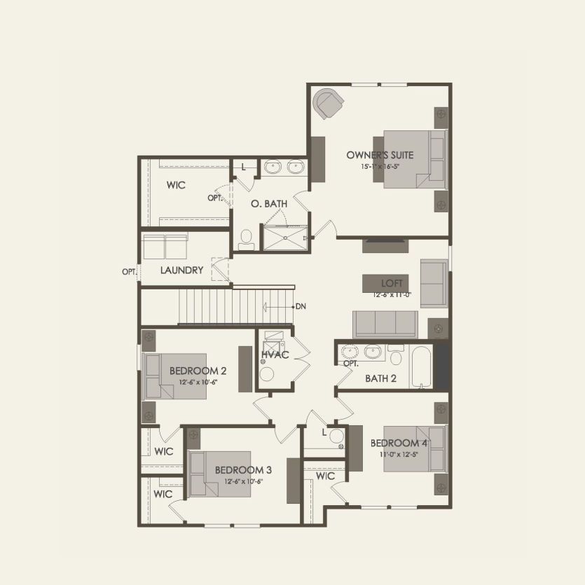 Second Floor 4 br / 2.5 ba
