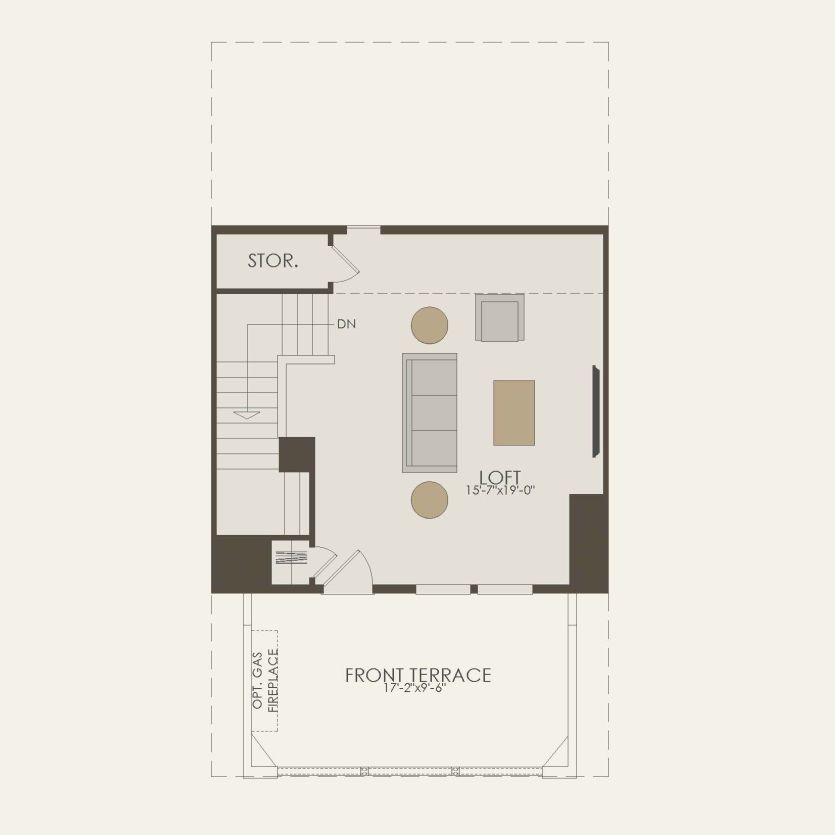 Fourth Floor 3 br / 2.5 ba