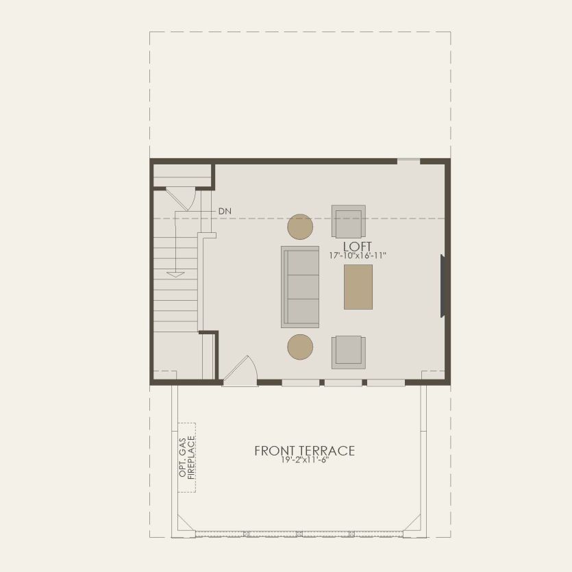 Fourth Floor 3 br / 2.5 ba