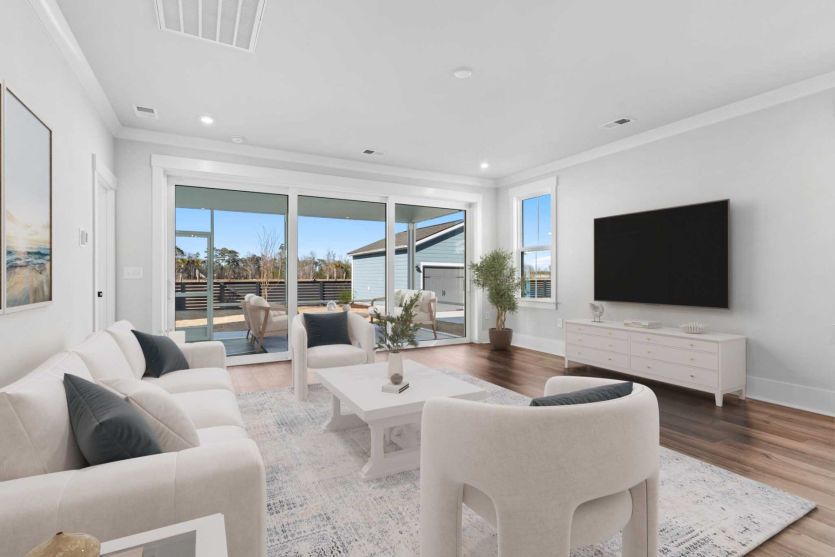 Bright Living Room. Model Representation.