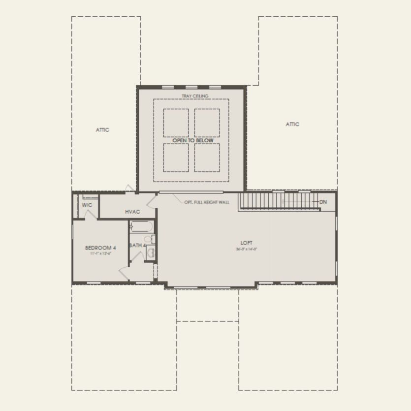 Second Floor 4 br / 4 ba