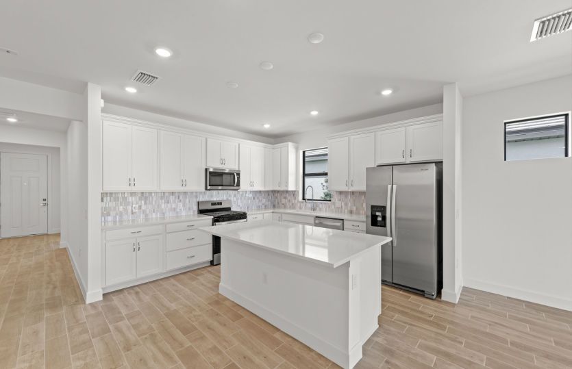 Chef-inspired kitchen with designer finishes