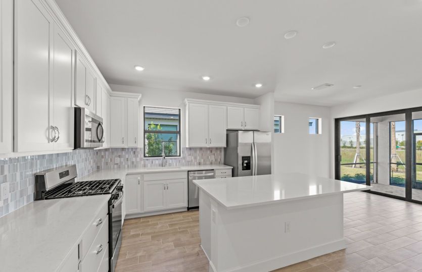 Chef-inspired kitchen with designer finishes