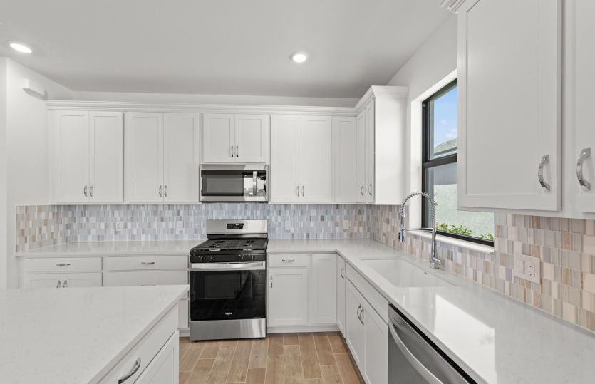 Chef-inspired kitchen with designer finishes