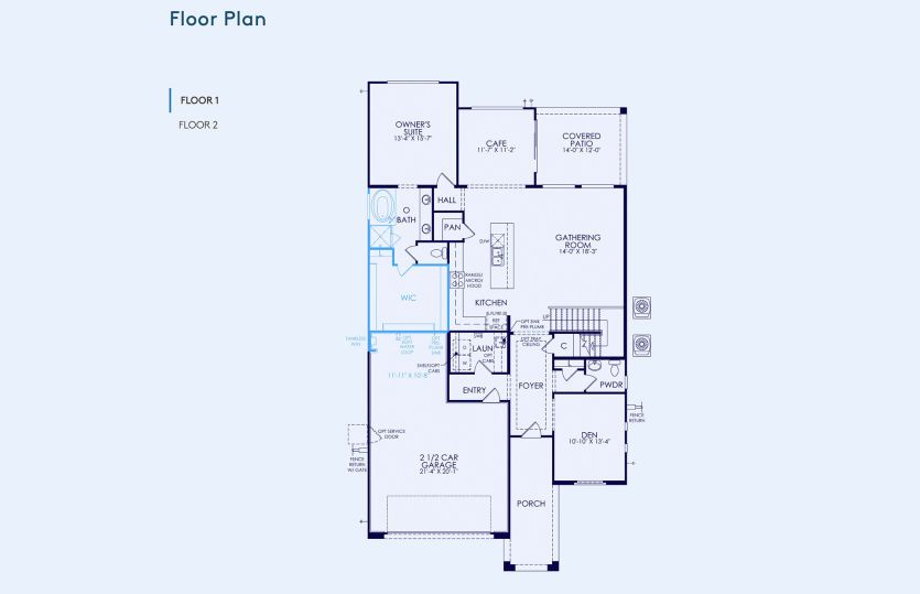 Prato Floor Plan, Quick Move-In Home, Floor 1