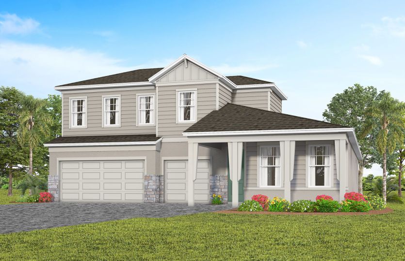 Mahogany Grand FH2 w/ Stone Elevation