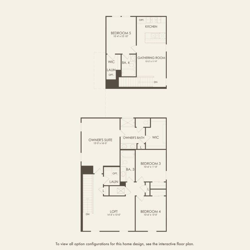 Second Floor 5 br / 4 ba
