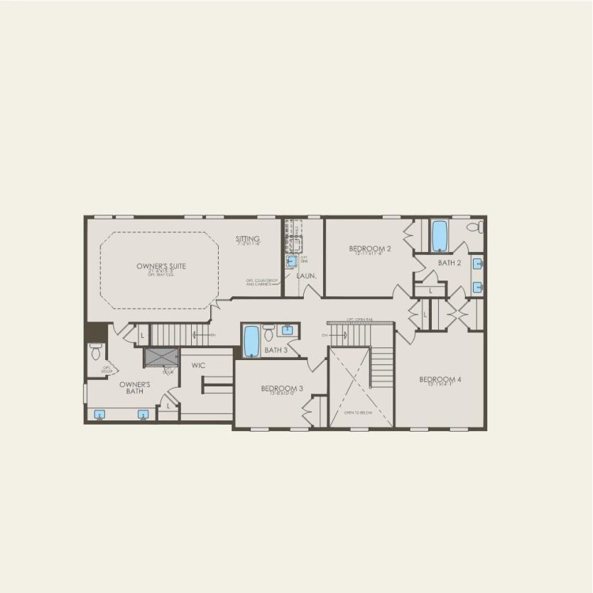 Second Floor 4 br / 3.5 ba