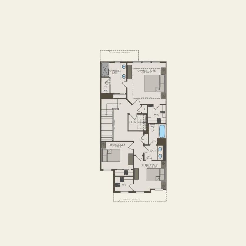 Third Floor 3 br / 2.5 ba