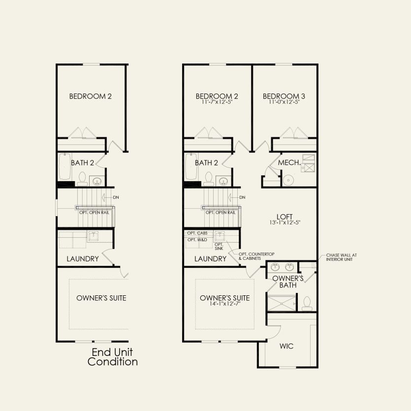 Second Floor 3 br / 2.5 ba