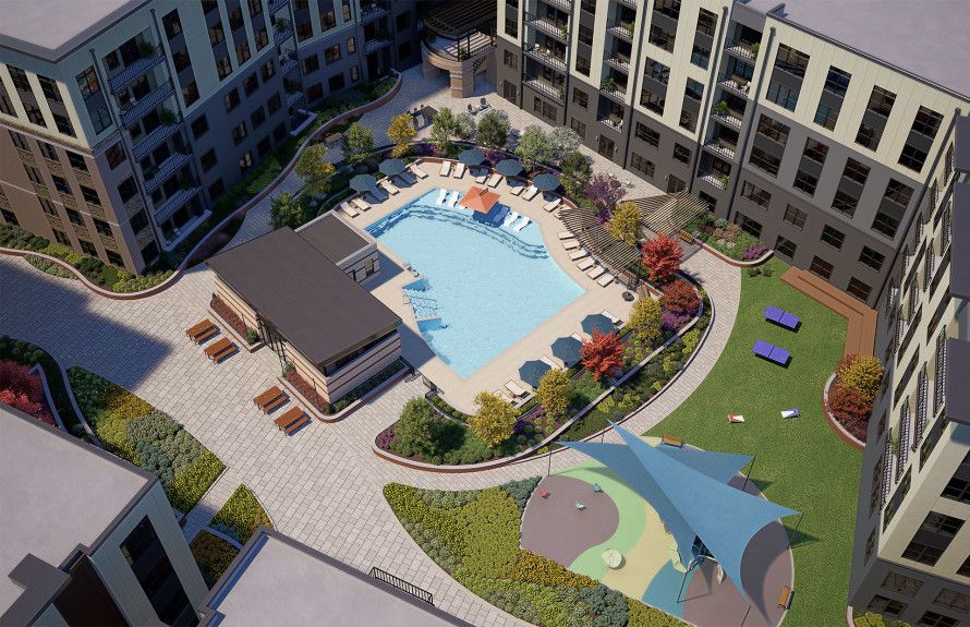 Future Courtyard and Pool