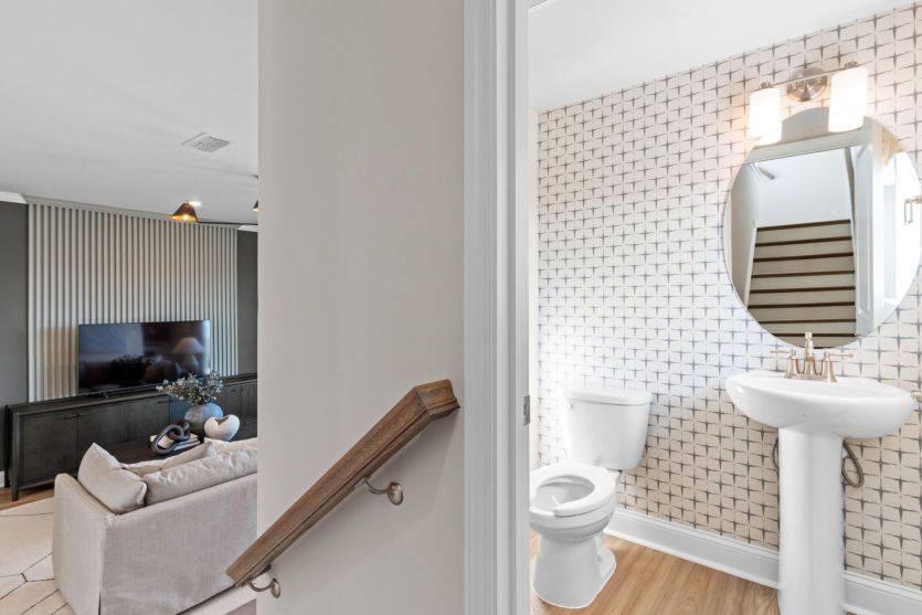 Powder Room conveniently off of Gathering Room.