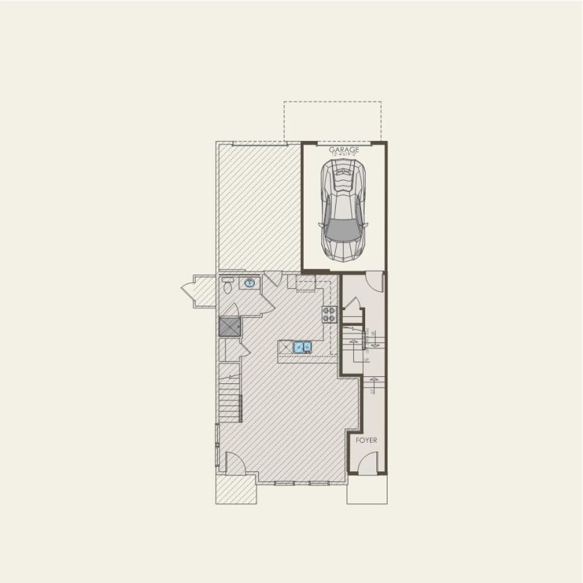 First Floor 2 br / 2.5 ba