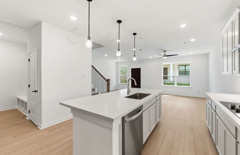 Kitchen Open to the Gathering Space