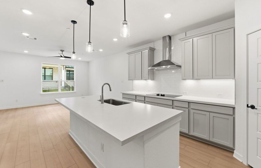 Kitchen Open to Gathering Space