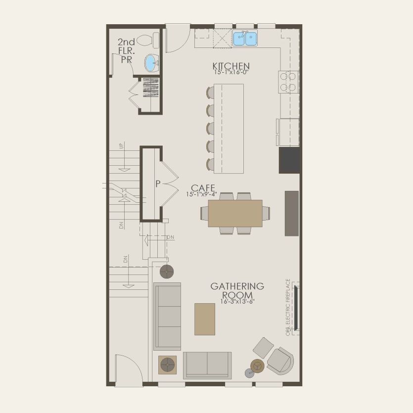Second Floor 3 br / 2.5 ba