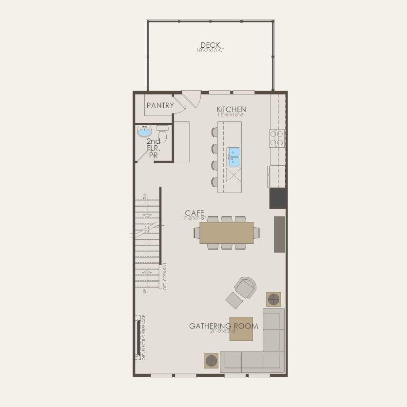 Second Floor 3 br / 2.5 ba