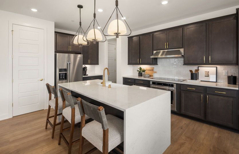 Waterfall Edge Kitchen Island