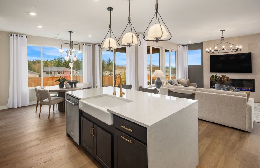 Beautiful Kitchen with Designer Fixtures