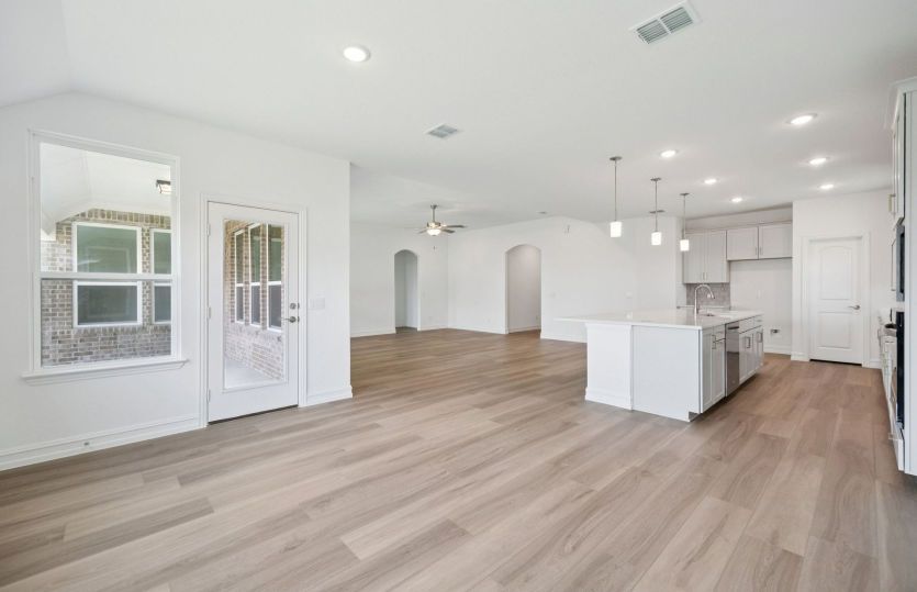 Open-concept throughout main living areas