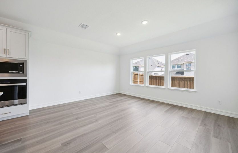 Spacious dining area