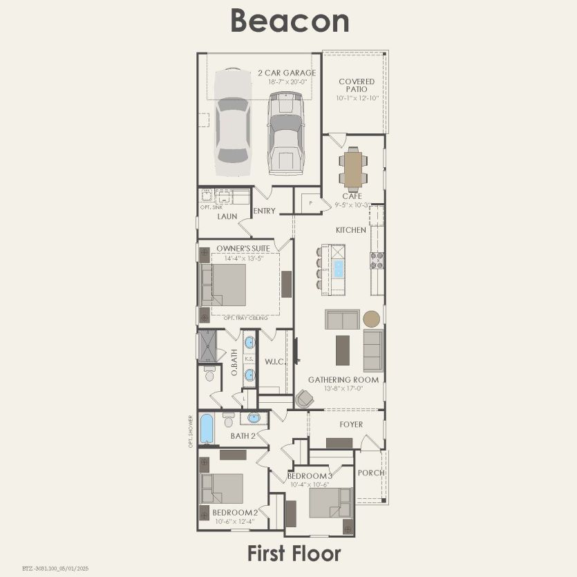 First Floor 3 br / 2 ba