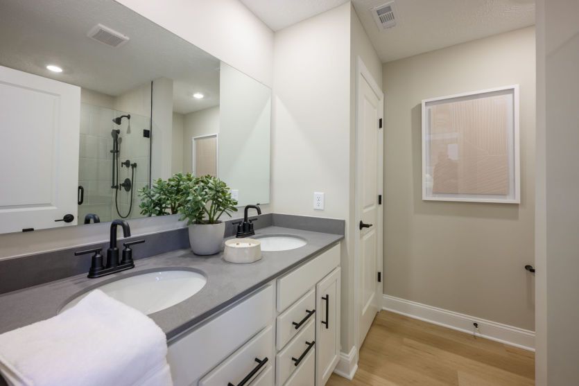 Double Bowl Vanity in Owner's Bath