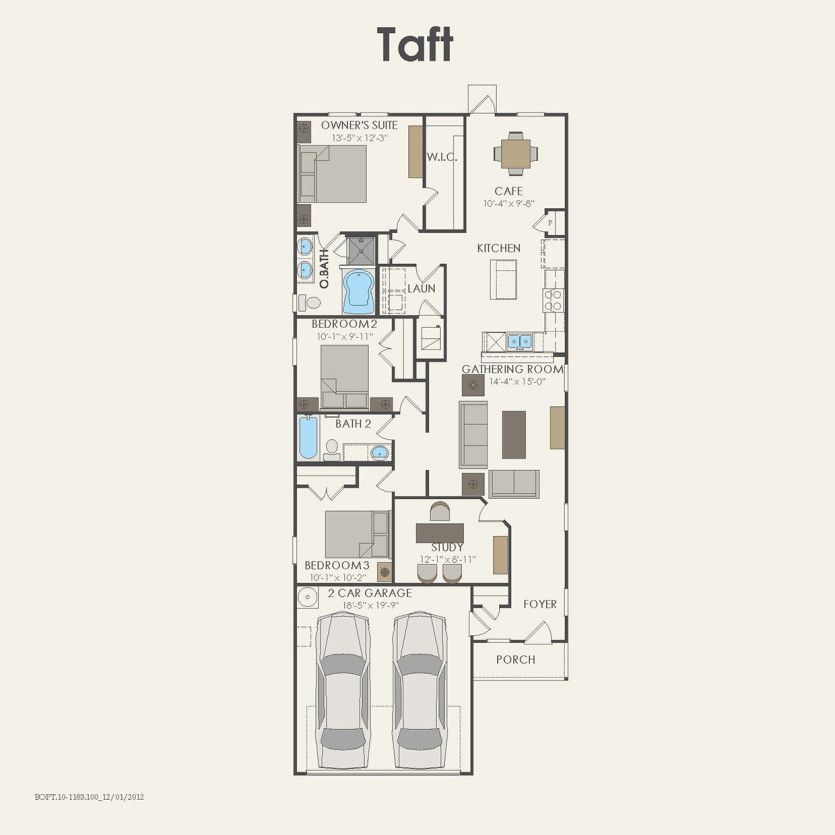 First Floor 3 br / 2 ba