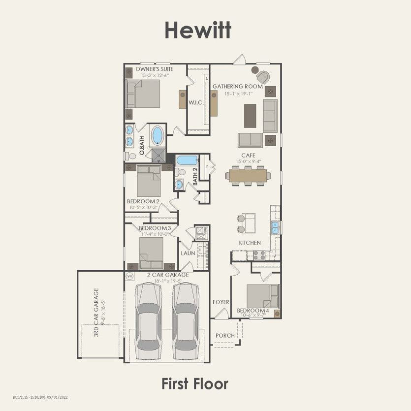 First Floor 4 br / 2 ba